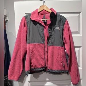 Pink and Gray North Face Jacket